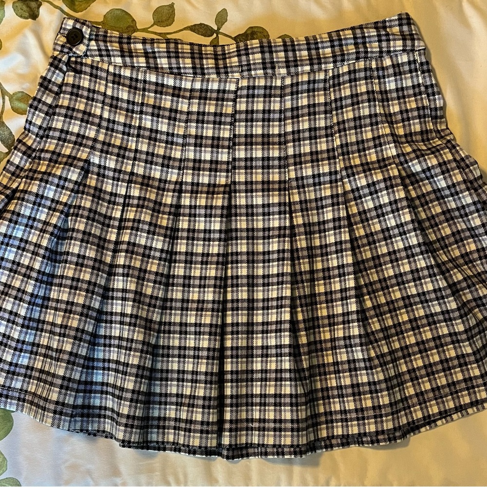 Full Tilt Purple Pleated Mini-Skirt